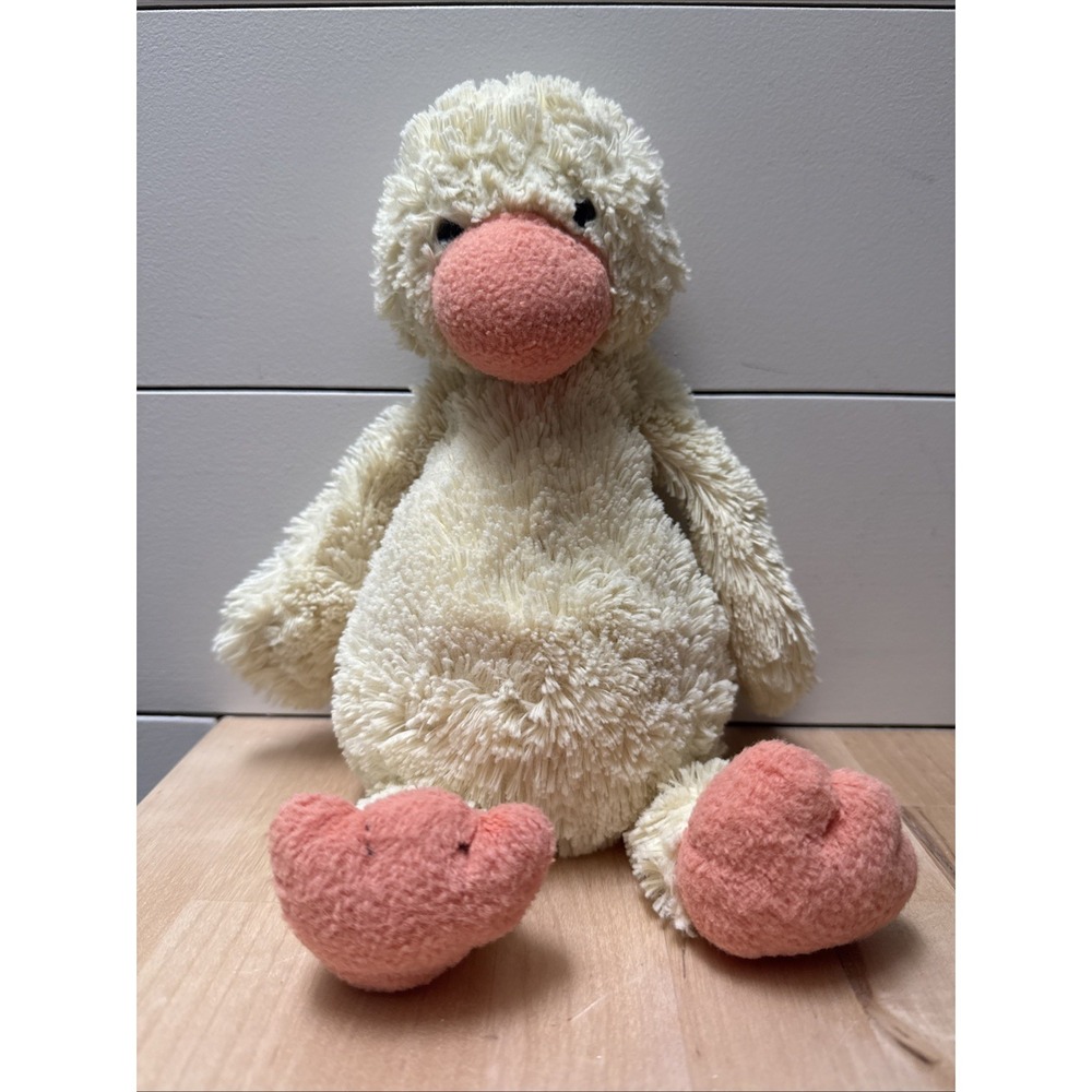 Jellycat London Bashful Duck Duckling Medium Plush Soft Toy Stuffed Animal 12"